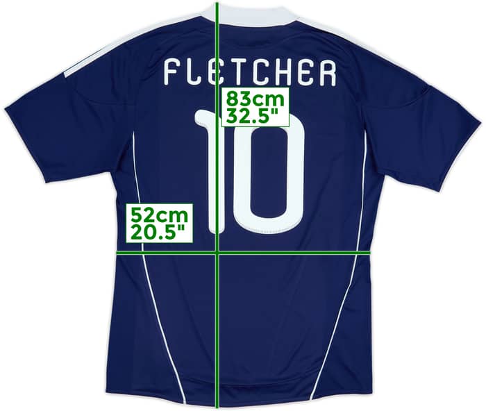 2010-11 Scotland Home Shirt Fletcher #10 - 6/10 - (L)
