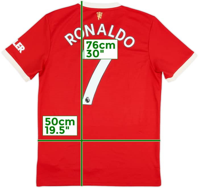 2021-22 Manchester United Home Shirt Ronaldo #7 - 8/10 - (M)