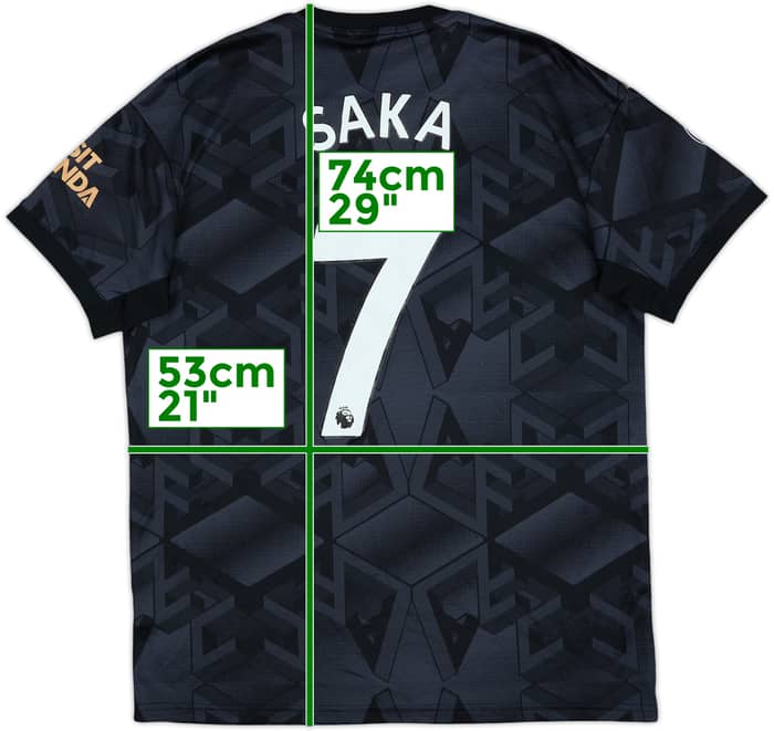 2022-23 Arsenal Away Shirt Saka #7 - 6/10 - (L)
