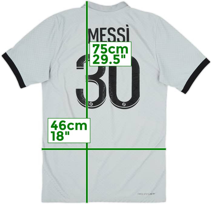 Camiseta Auténtica de visitante del Paris Saint-Germain 2022-23 Messi #30 - 8/10 - (S)