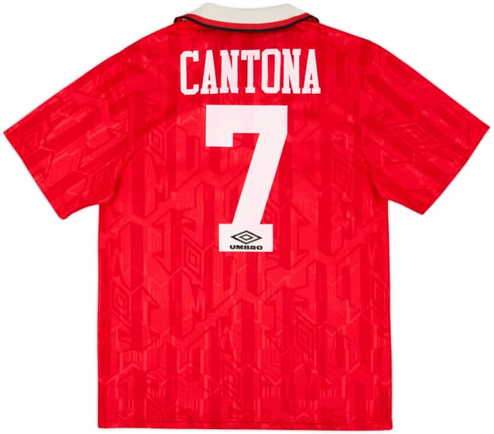 1992-94 Manchester United Home Shirt Cantona #7 - 6/10 - (M)