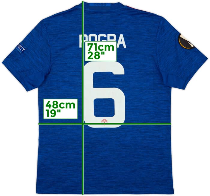 2016-17 Manchester Unido Visitante Camiseta Pogba #6 - 6/10 - (M)