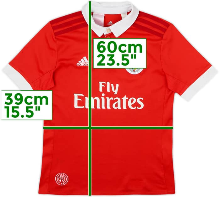 2017-18 Benfica Home Shirt - 5/10 - (M.Boys)