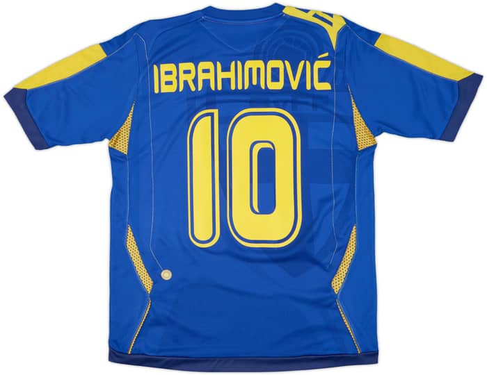 2006-08 Sweden Away Shirt Ibrahimovic #10 - 10/10 - (XL.Boys)