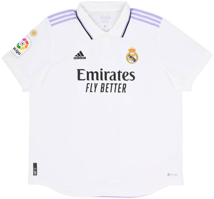 2022-23 Real Madrid Authentic Home Shirt Rodrygo #21 - 9/10 - (XXL)