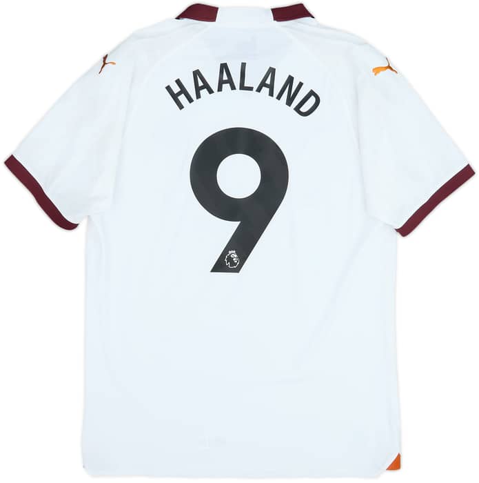 2023-24 Manchester City Authentic Away Shirt Haaland #9 (XXL)