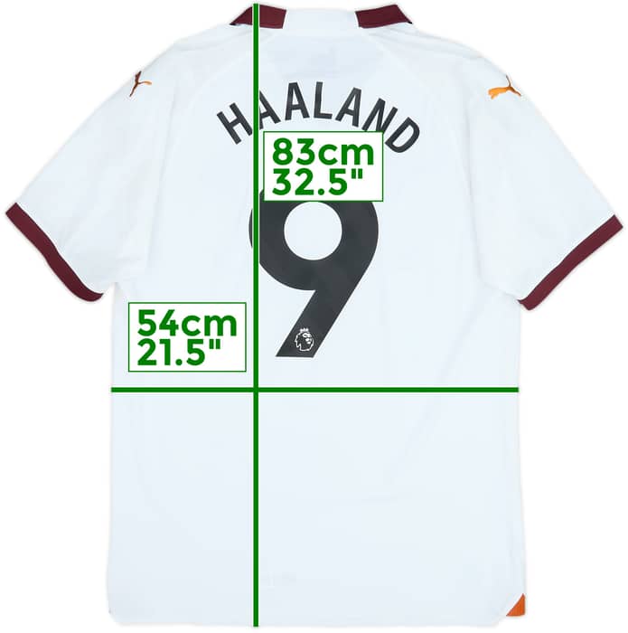 2023-24 Manchester City Authentic Away Shirt Haaland #9 (XXL)