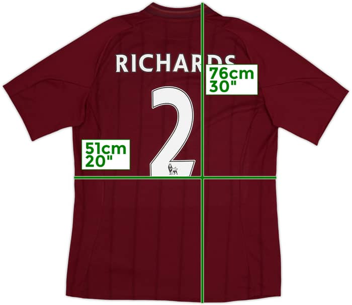 2012-13 Manchester City Away Shirt Richards #2 - 10/10 - (L)