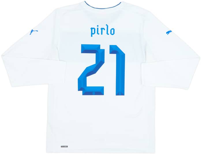 2012-13 Italy Away L/S Shirt Pirlo #21 - 8/10 - (L)