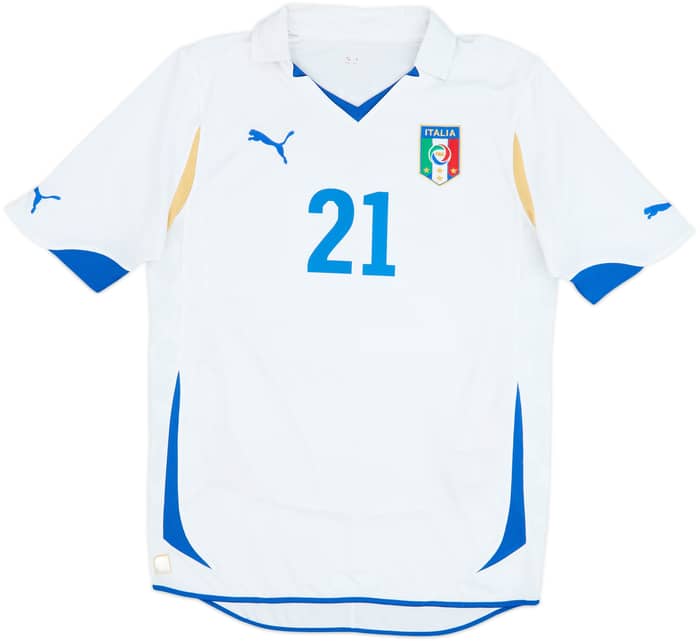 2010-12 Italy Away Shirt Pirlo #21 - 8/10 - (M)