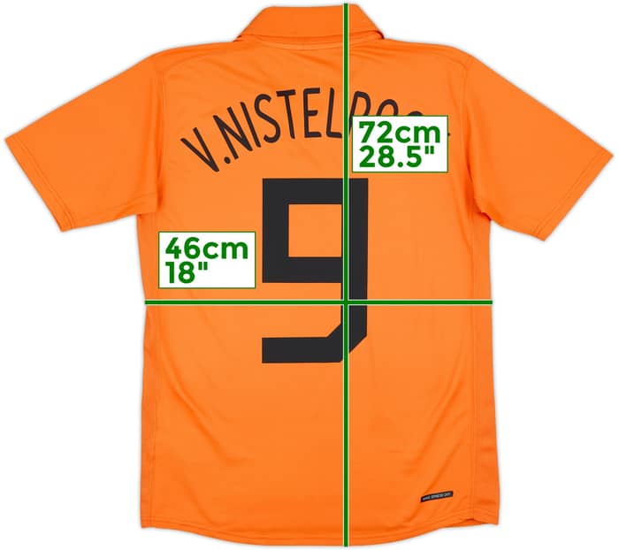 2006-08 Netherlands Home Shirt V.Nistelrooy #9 - 9/10 - (XL.Boys)