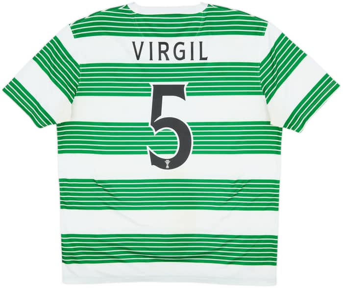 2013-15 Celtic Home Shirt Virgil #5 - 6/10 - (L)