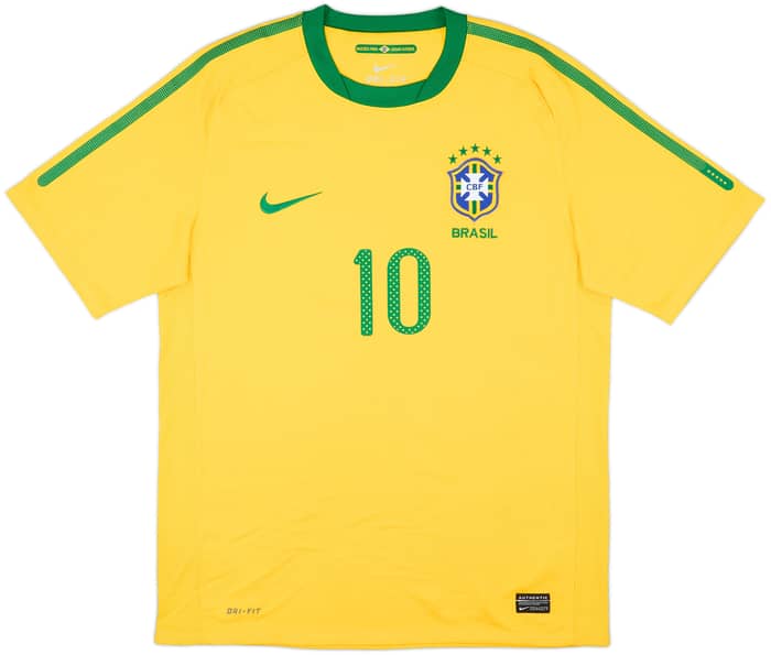 2010-11 Brazil Home Shirt Pele #10 - 10/10 - (M)