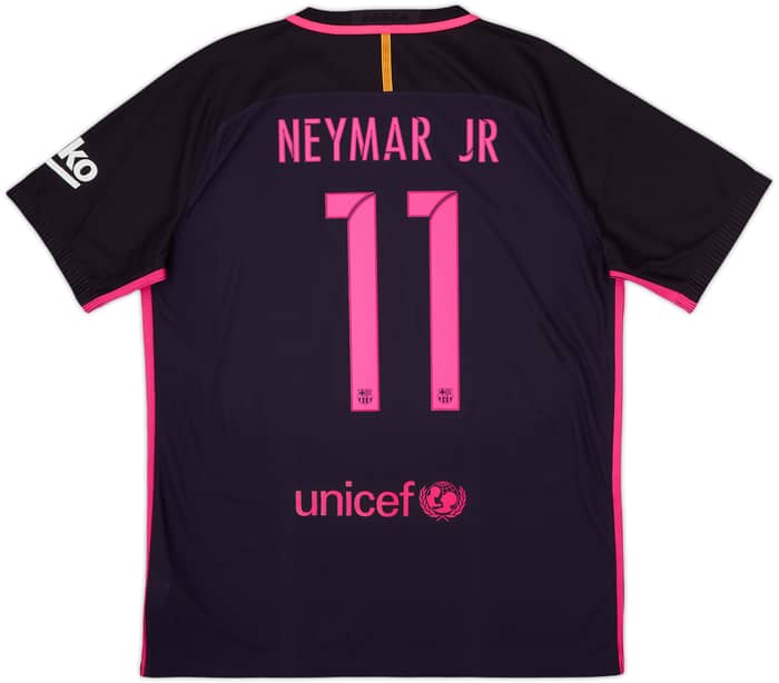 2016-17 Barcelona Authentic Away Shirt Neymar Jr #11 - 9/10 - (XL)