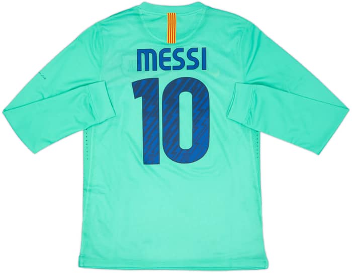 2010-11 Barcelona Player Issue Away L/S Shirt Messi #10 (L)
