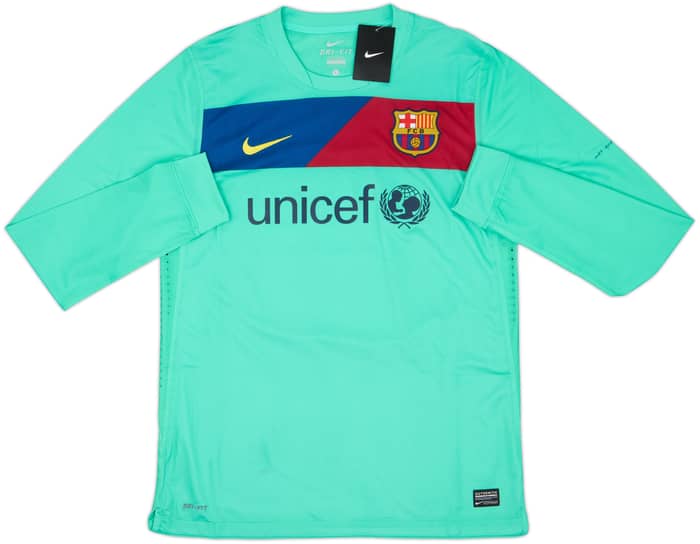 2010-11 Barcelona Player Issue Away L/S Shirt Messi #10 (L)