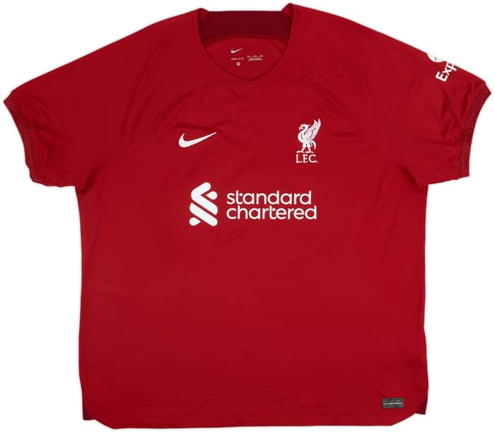 2022-23 Liverpool Home Shirt Virgil #4 - 9/10 - (XXL)