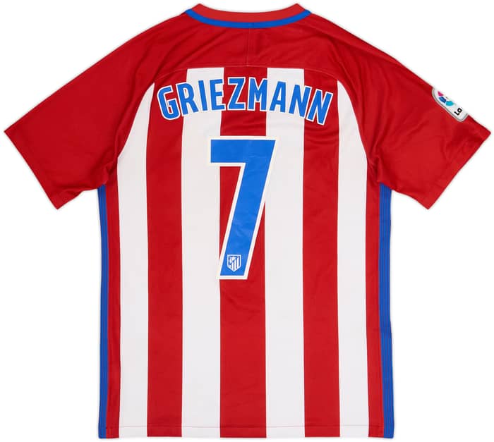 2016-17 Atletico Madrid Home Shirt Griezmann #7 - 6/10 - (S)