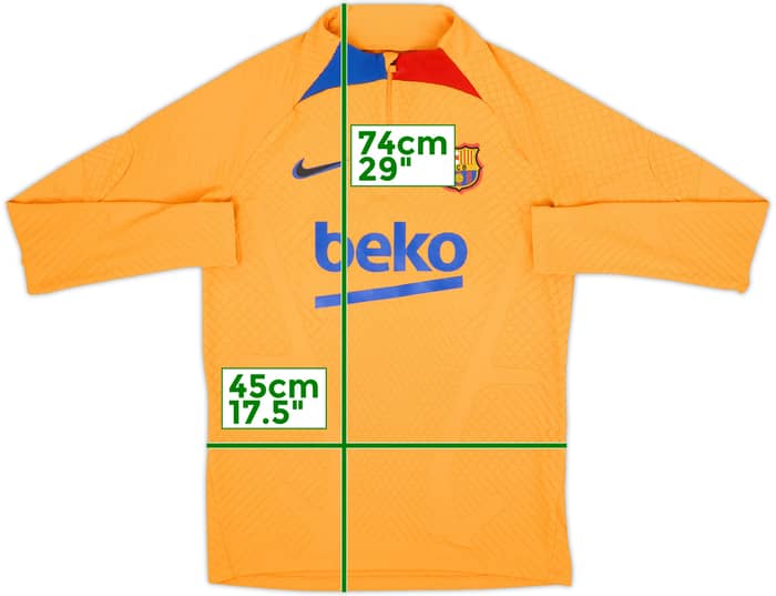 2022-23 Barcelona Nike Vaporknit 1/4 Zip Drill Top - 7/10 - (S)