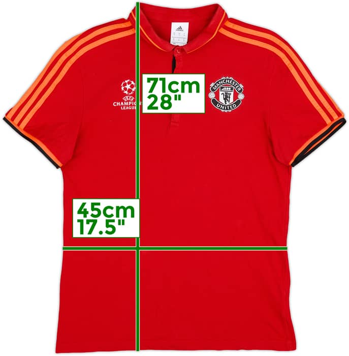 2015-16 Manchester United adidas CL Polo Shirt - 8/10 - (M)