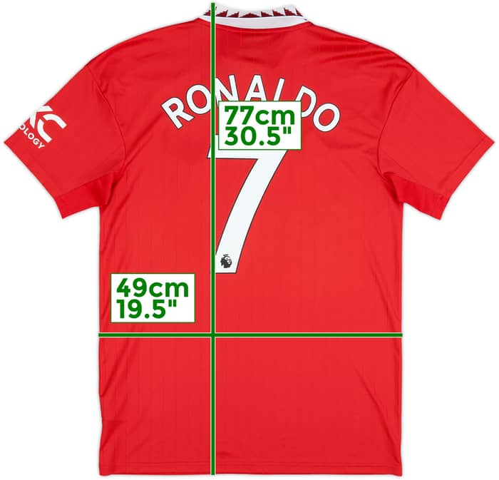2022-23 Manchester United Home Shirt Ronaldo #7 - 8/10 - (M)