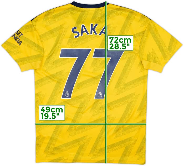 2019-20 Arsenal Away Shirt Saka #77 - 8/10 - (M)