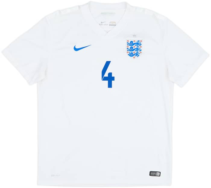 2014-15 England Home Shirt Gerrard #4 - 6/10 - (L)
