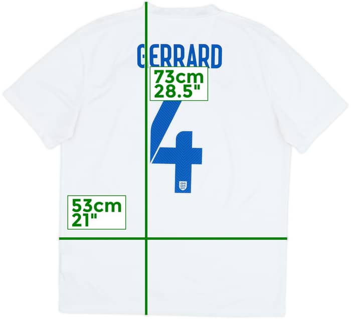 2014-15 England Home Shirt Gerrard #4 - 6/10 - (L)