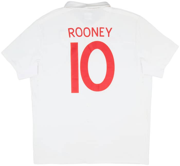 2009-10 England 'World Cup South Africa 2010' Home Shirt Rooney #10 - 7/10 - (L)