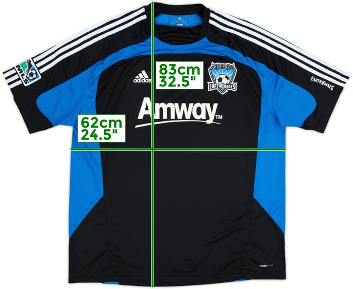 2010 San Jose Earthquakes adidas Training Shirt - 8/10 - (XXL)