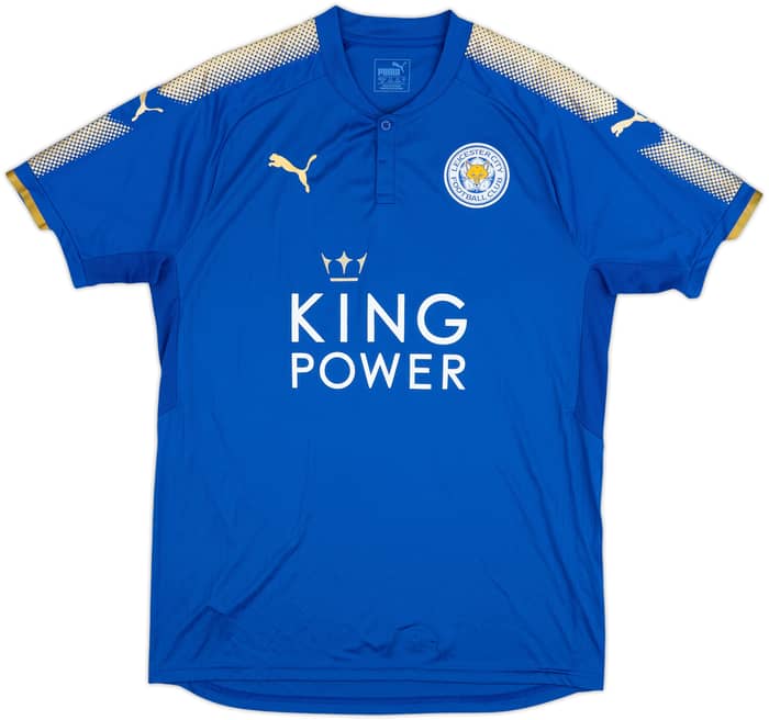 2017-18 Leicester Home Shirt Vardy #9 - 10/10 - (L)