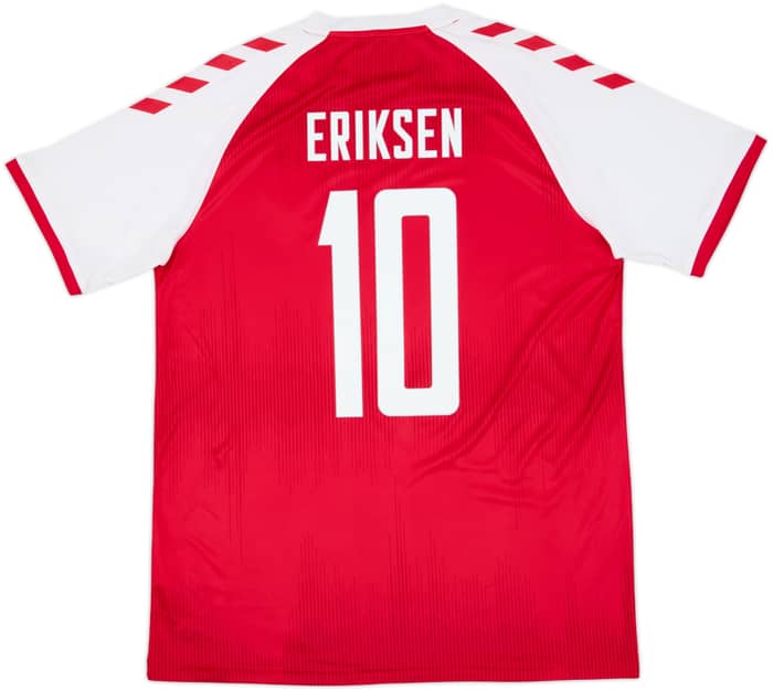 2020-21 Denmark Home Shirt Eriksen #10 - 7/10 - (L)