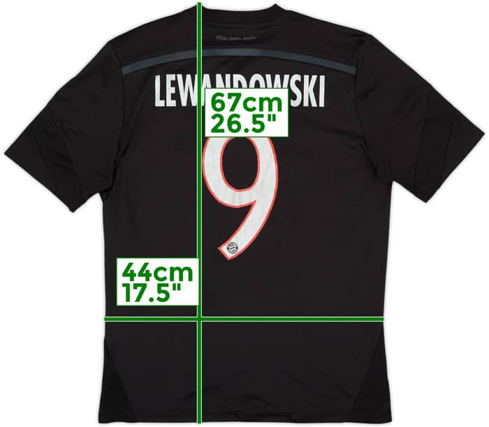 2014-15 Bayern Munich Third Shirt Lewandowski #9 - 6/10 - (XL.Boys)