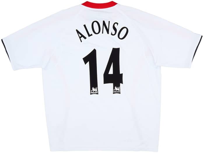 2005-06 Liverpool Away Shirt Alonso #14 - 10/10 - (XL)