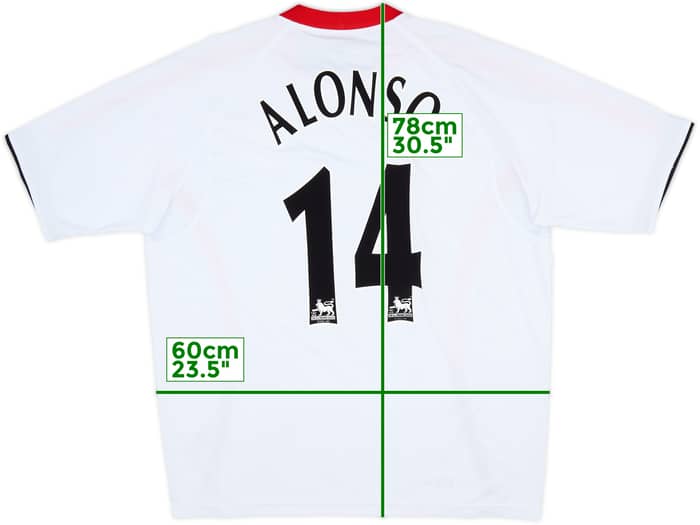 2005-06 Liverpool Away Shirt Alonso #14 - 10/10 - (XL)