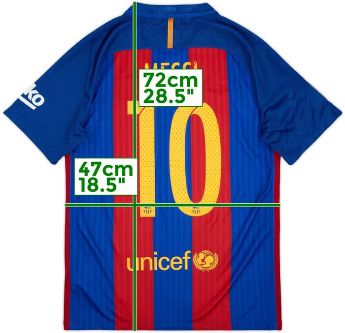 2016-17 Barcelona Home Shirt Messi #10 - 9/10 - (S)