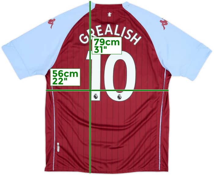 2020-21 Aston Villa Home Shirt Grealish #10 - 10/10 - (3XL)
