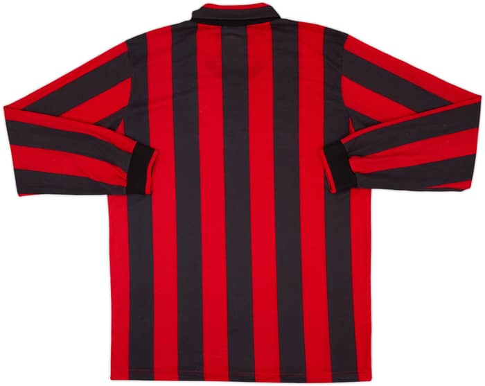 1990-91 AC Milan Home L/S Shirt - 7/10 - (L)