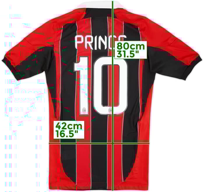 2012-13 AC Milan TechFit Player Issue Home Shirt Prince #10 (L)