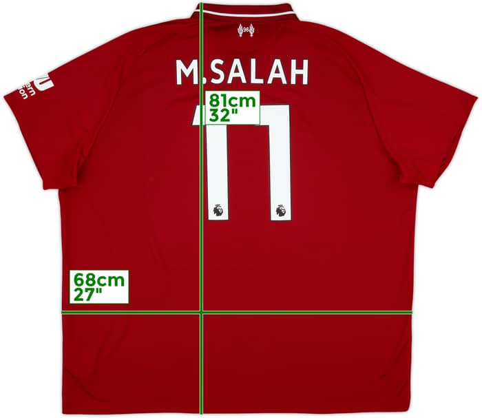 2018-19 Liverpool Home Shirt M.Salah #11 - 7/10 - (3XL)