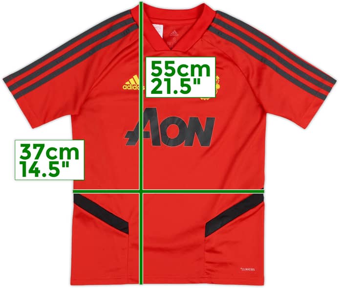 2019-20 Manchester United adidas Training Shirt - 8/10 - (S.Boys)