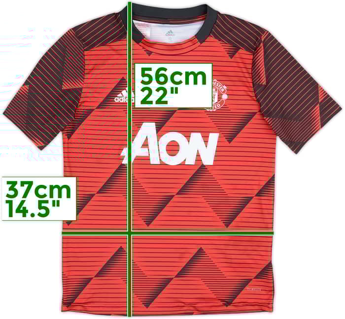 2019-20 Manchester United adidas Training Shirt - 9/10 - (S.Boys)