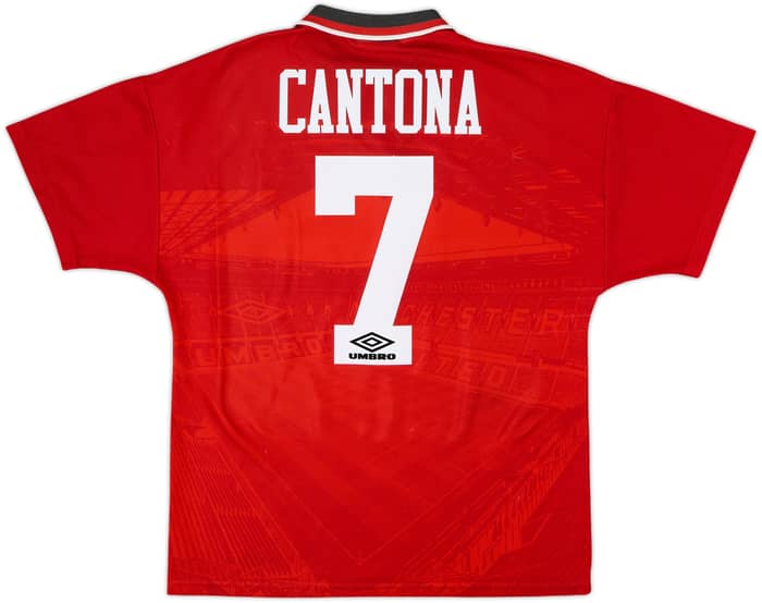 1994-96 Manchester United Home Shirt Cantona #7 - 7/10 - (M)