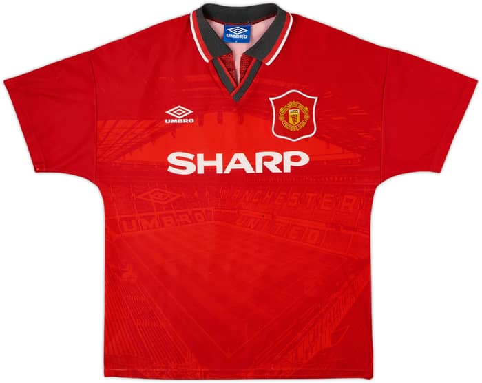 1994-96 Manchester United Home Shirt Cantona #7 - 7/10 - (M)