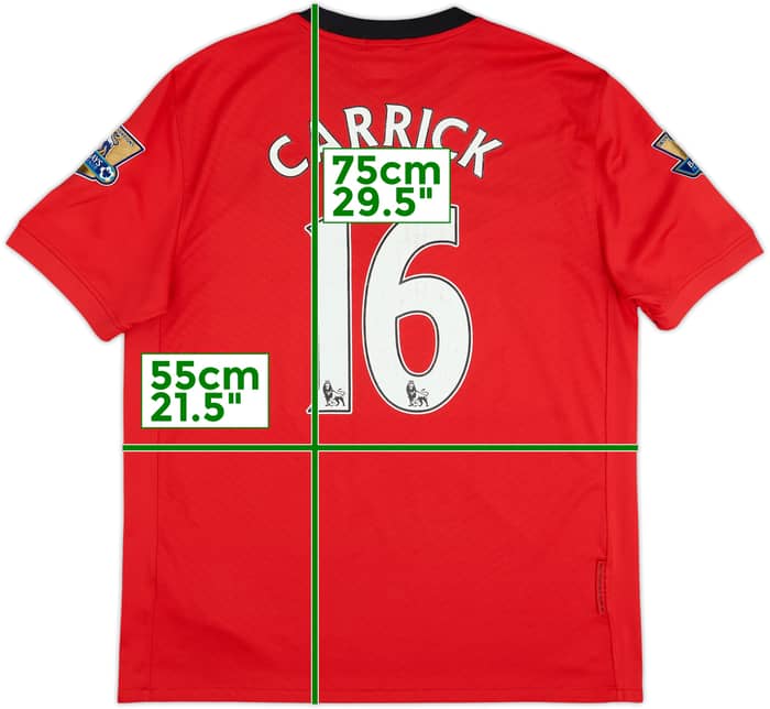 Camiseta de local del Manchester United 2009-10 Carrick #16 - 6/10 - (L)