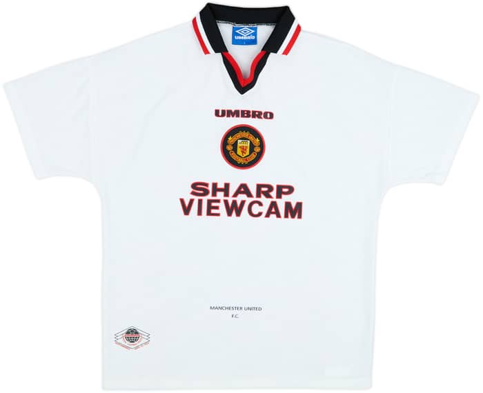 1996-97 Manchester United Away Shirt Cantona #7 - 8/10 - (L)
