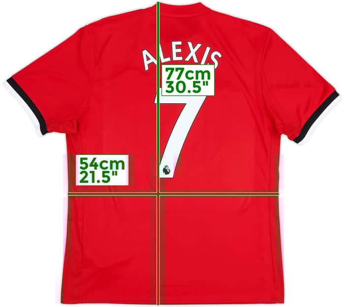 2017-18 Manchester United Home Shirt Alexis #7 - 10/10 - (L)