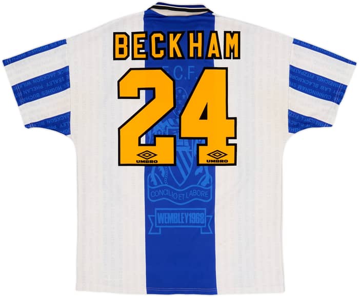 1994-96 Manchester United Third Shirt Beckham #24 - 7/10 - (L)