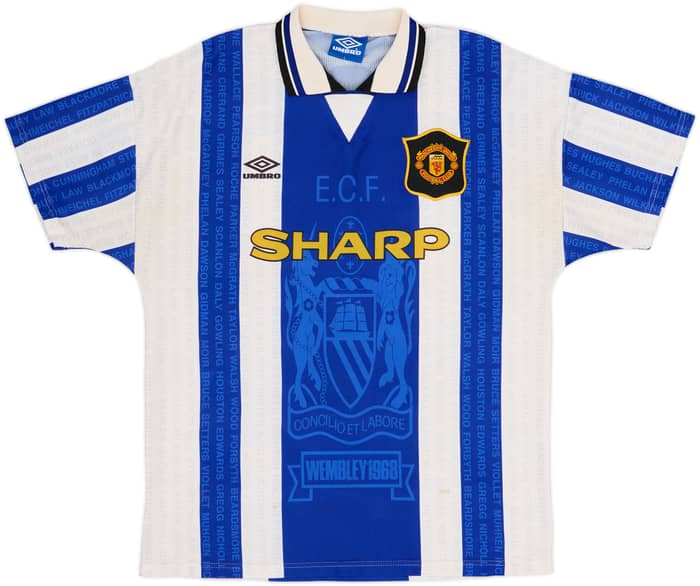 1994-96 Manchester United Third Shirt Beckham #24 - 7/10 - (L)