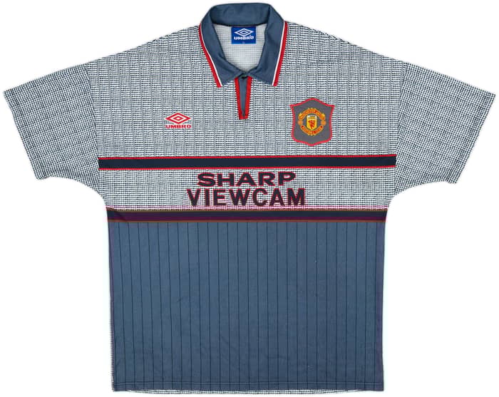 1995-96 Manchester United Away Shirt Keane #16 - 8/10 - (XL)